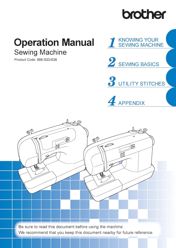 Brother CS6000I Sewing Machine Instruction Manual User Manual Complete User  Guide 