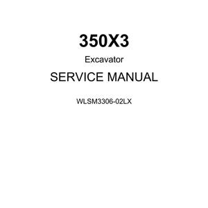 Linkbelt - Escavadeira 350 X3 - Manual de oficina - Manual de serviço - Inglês