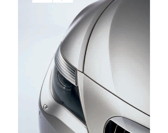 BMW 6 Series 645Ci E64 2004–2005 Owners Manual - English
