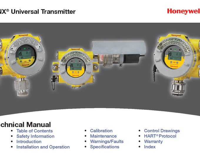 Honeywell XNX Universal Transmitter Technical Manual and Quick Start Manual English