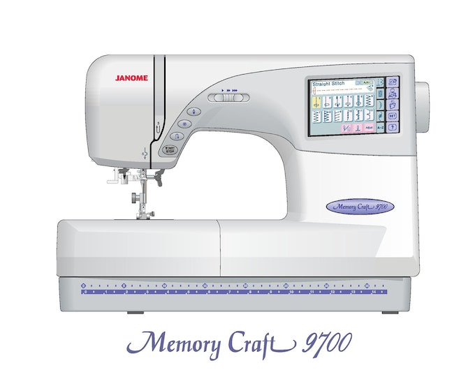 Janome 9700 Memory Craft Sewing Machine Instruction Manual - User Manual - Complete User Guide