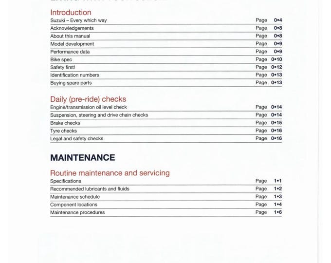 Suzuki GSX750F GSX600F Service Manual (PDF Download)