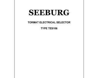 Manual de servicio del Seeburg TES106: diagrama de cableado, lista de piezas