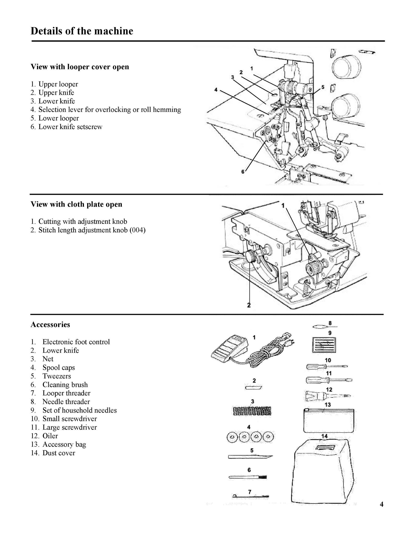 Bernina Funlock 004D Funlock 004 Sewing Machine Instruction Manual User ...