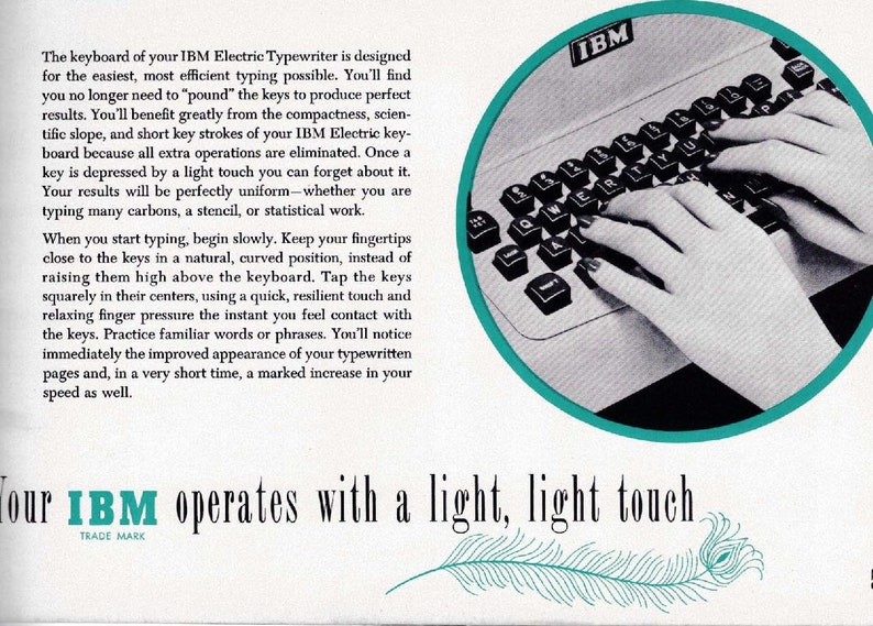Ibm Format Text IBM Electric Typewriter Instruction Manual: Complete User Guide ...