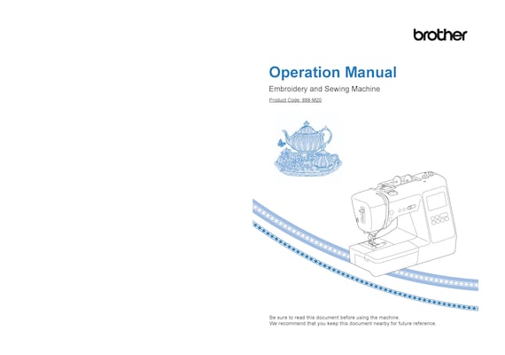 Brother SE625 Sewing Machine Instruction Manual User Manual Complete User  Guide 