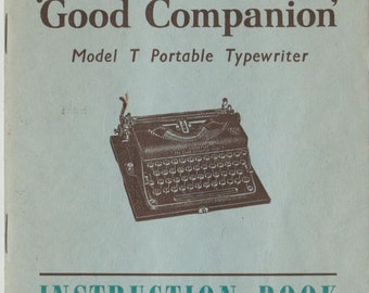 Imperial Good Companion Typewriter Instruction Manual (Digital Download)