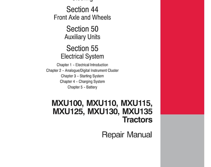 Case MXM120, MXM130, MXM140, MXM155, MXM175, MXM190 Repair Manual - Service Manual (Pdf Download)