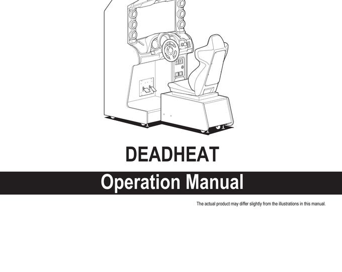 NAMCO - DEAD HEAT - Service Manual - Parts Manual - Owner manual -  Pdf Download