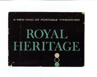 Royal Heritage Typewriter Instruction Manual - User Manual - Complete User Guide