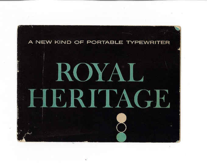 Royal Heritage Typewriter Instruction Manual - User Manual - Complete User Guide