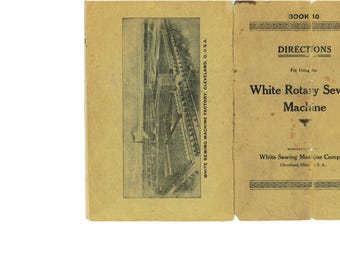 White-Rotary-Sewing-Machine-Manual-Book-10- Service Manual - Instruction Manual - Wiring Diagram - Schematic - Operation Manual - Parts List