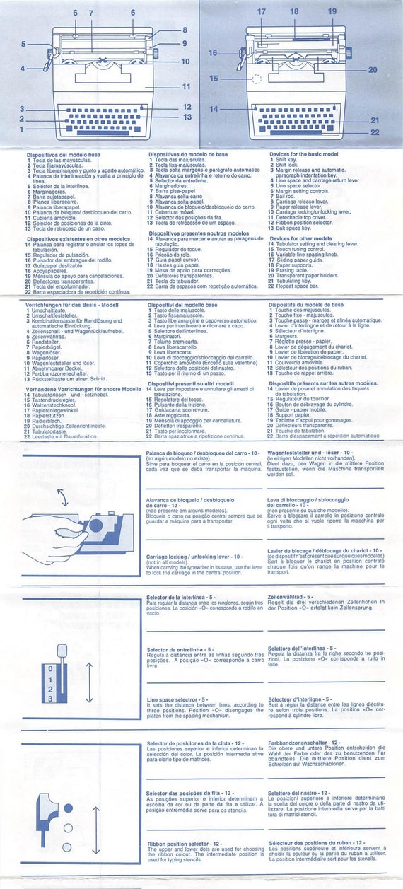 Olivetti Lettera 35B Typewriter User Manual - Complete Guide