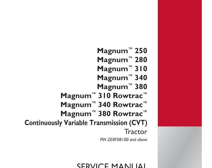 Case Magnum  250 Magnum  280 Magnum  310 Magnum  340 Magnum  380 Magnum 310 Rowtrac Magnum 340 Rowtrac Magnum 380 Rowtrac Continuously