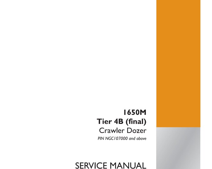 Case 1650M Tier 4B (final) Crawler Dozer - Repair Manual - Service Manual-(Pdf Download)