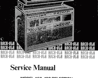 Rock-Ola - 459 - 460 - Service Manual - Instruction Manual -  Wiring Diagram - Schematic - Operation Manual - Parts List
