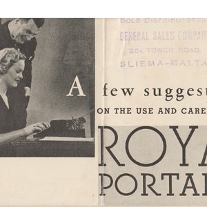 Instructiehandleiding Royal Model O Typewriter - Gebruikershandleiding - Volledige gebruikershandleiding