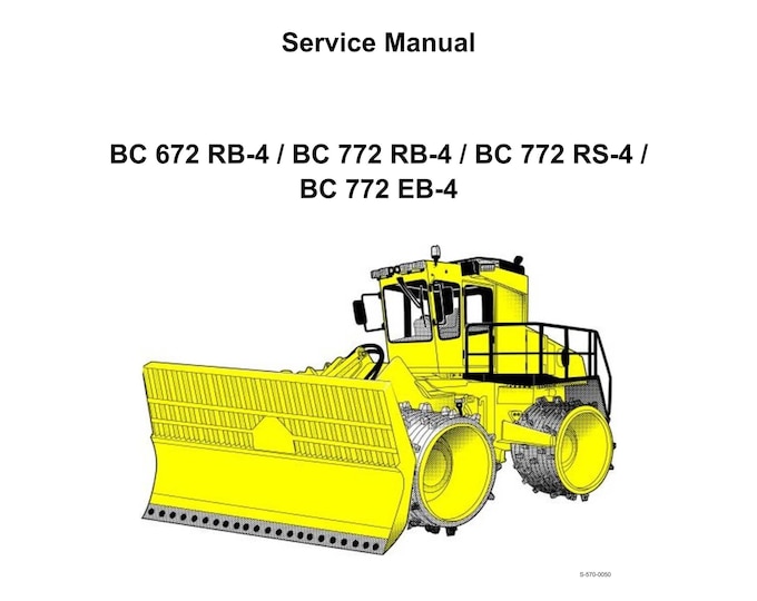 Bomag Bc 672 Rb-4 - Bc 772 Rb-4 - Bc 772 Rs-4 - Bc 772 Eb-4 - Service Manual - Repair Manual - Workshop Manual - English