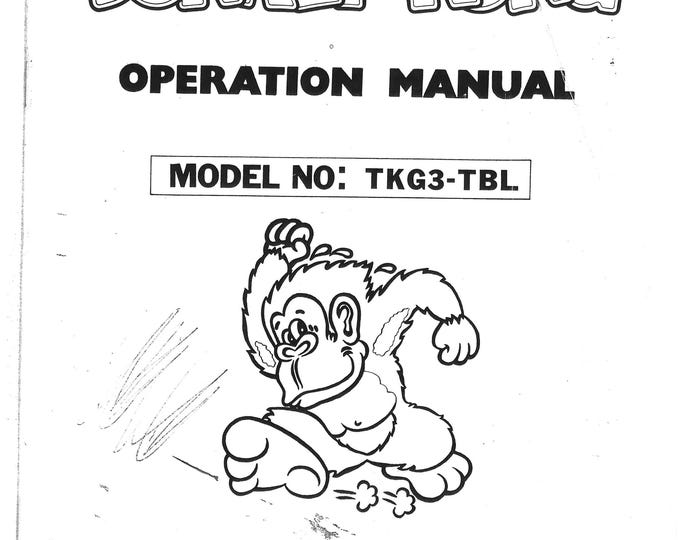 NINTENDO - Donkey  Kong - TKG-3-TBL - Service Manual - Parts Manual - Owner manual -  Pdf Download