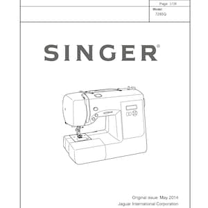 Singer-7285q-service-manual Repair Manual - English - Etsy