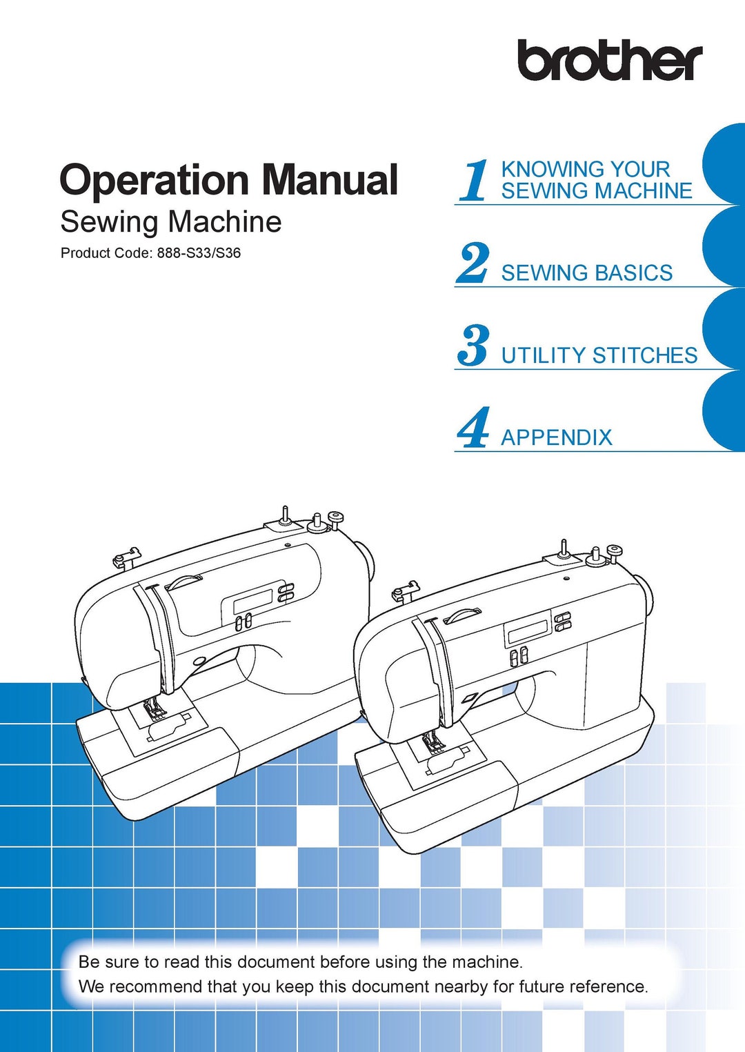 Brother Cs7000i Sewing Machine Instruction Manual User Manual Complete