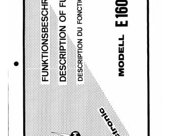 NSM Jukebox E160-120 Amplifier Manual - English