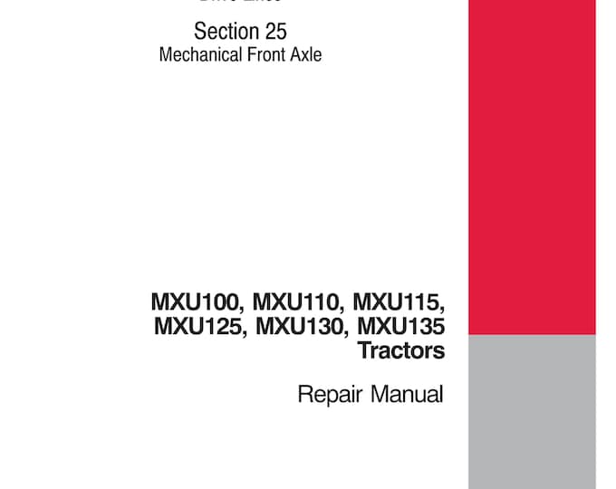 Case MXM120, MXM130, MXM140, MXM155, MXM175, MXM190 Repair Manual - Service Manual (Pdf Download)