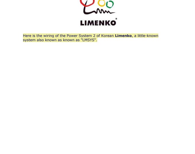 LIMENKO POWER SYSTEM 2 - Pinout - Service Manual - Parts Manual - Owner manual -  Pdf Download
