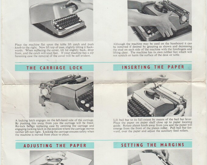 Imperial Good Companion 7 Typewriter Instruction Manual - User Manual - Complete User Guide
