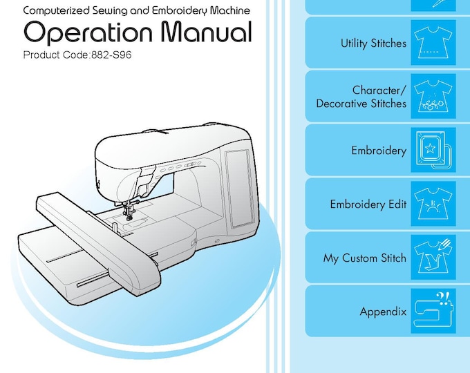 Brother Isodore Innov-is NV5000 Sewing Machine Instruction Manual - User Manual - Complete User Guide