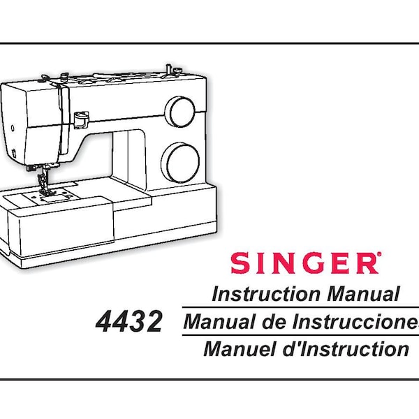 Singer 4432 Manual Etsy