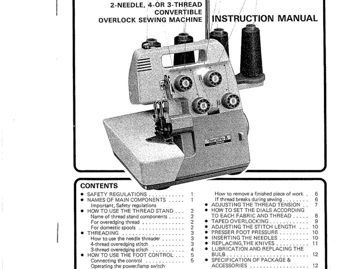 Bernette MO-234  Sewing Machine Instruction Manual - User Manual - Complete User Guide - English