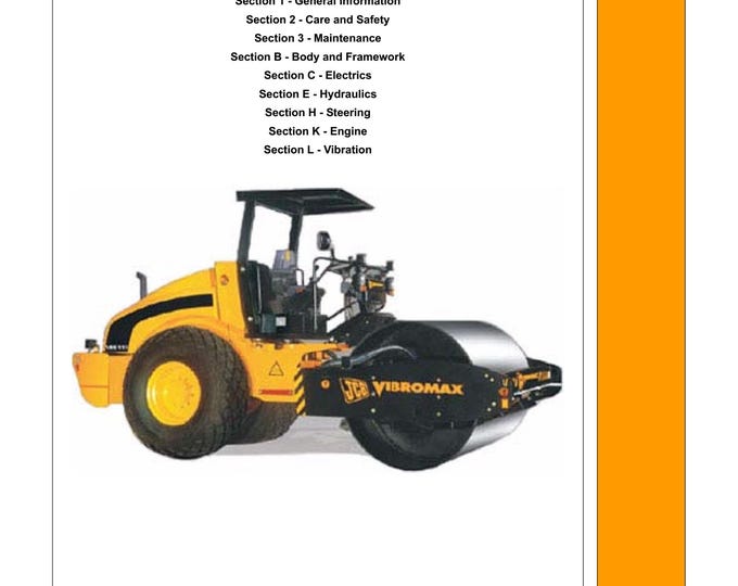 JCB VM 115- TIER 2 - Workshop Manual - Service Manual- Owners manual  (pdf Download)