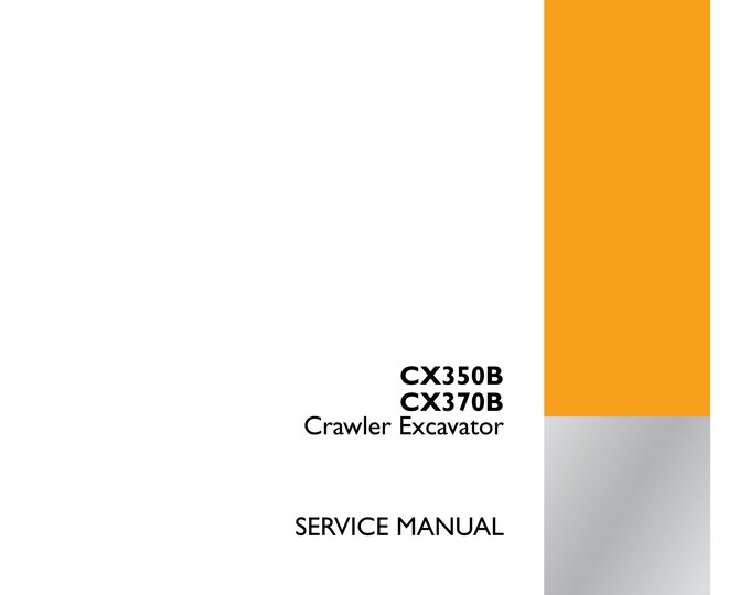 Case CX350B CX370B Crawler Excavator - Repair Manual- Shop Manual - Workshop Manual - Service Manual   (Pdf Download)