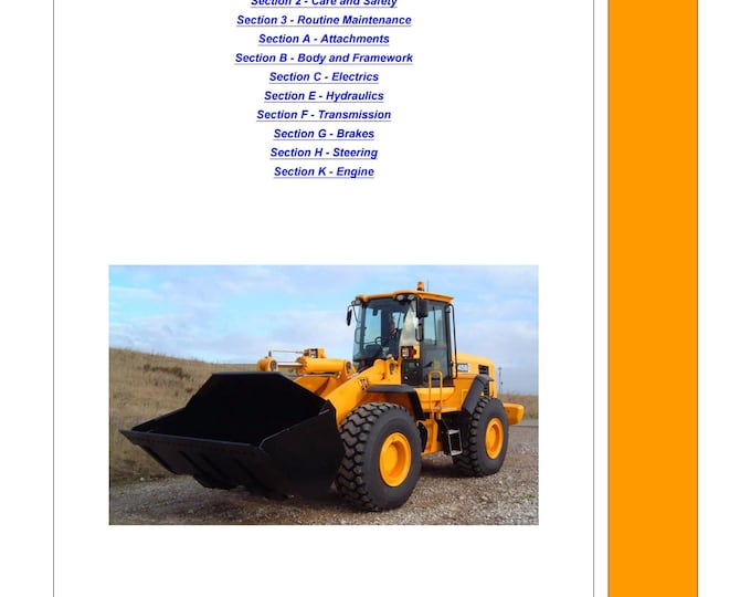 JCB Wheeled Loading Shovel - 446, 456 - 9803-4180 - Workshop Manual - Service Manual - Parts Manual - Owners Manual (PDF Download)