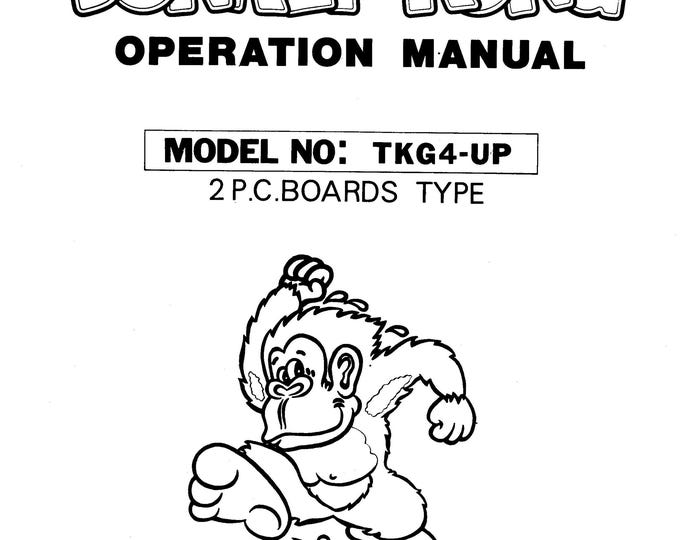Nintendo - Donkey Kong TKG-4-UP 2PCB TYPE - Service Manual - Parts Manual - Owner manual -  Pdf Download