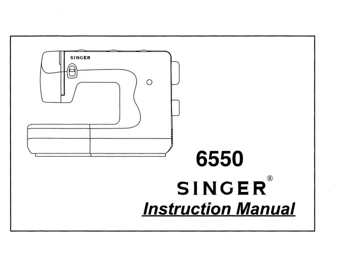 Singer 6550 Sewing Machine Instruction Manual - User Manual - Complete User Guide - English - Spanish