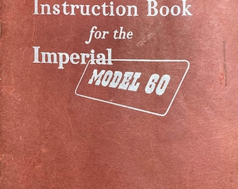 Imperial 60 Typewriter Instruction Manual - User Manual - Complete User Guide