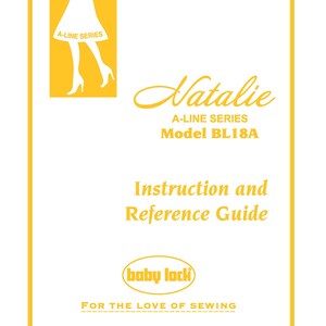 Baby Lock Natalie BL18A Sewing Machine Instruction Manual