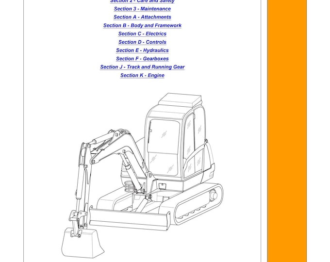 JCB 8061  - Service Manual - Parts Manual - Owners Manual (PDF Download)