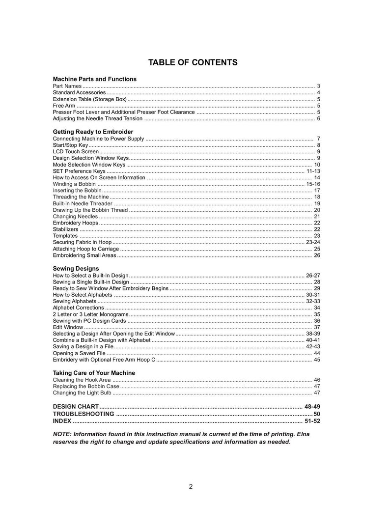 Elna 8200 Xperience Sewing Machine Instruction Manual User Etsy