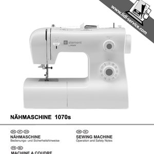 PFAFF-1070S Sewing Machine Instruction Manual - User Manual - Complete User Guide - English