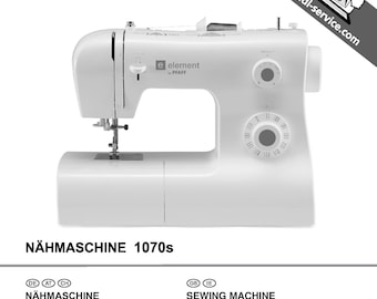 PFAFF-1070S Sewing Machine Instruction Manual - User Manual - Complete User Guide - English