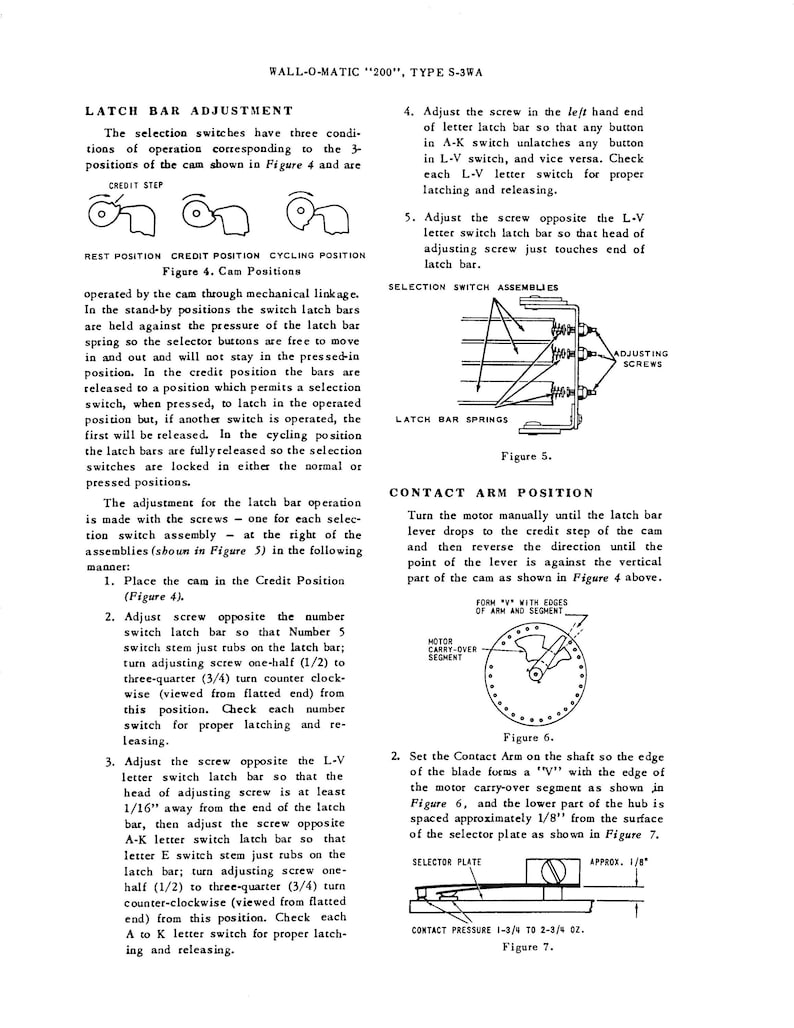Seeburg Jukebox Servicemanual: Kopplingsschema, Dellista bild 5