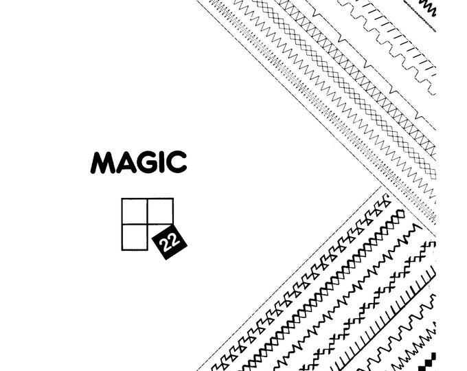 Singer 22 Magic Sewing Machine Instruction Manual - User Manual - Complete User Guide - English