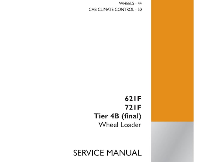 Case 621F 721F Tier 4B (final) Wheel Loader- Hydraulic systems - Repair manual - service manual - (Pdf Download)