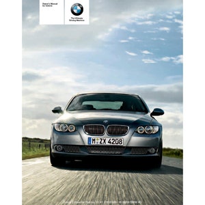 BMW 3er E92-E93 328i-328i xDrive-335i-335i xDrive-M3 2007-2013 Bedienungsanleitung - Englisch