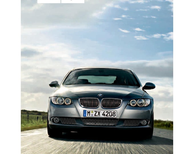 BMW 3 Series E92-E93 328i-328i xDrive-335i-335i xDrive-M3 2007-2013 Owners Manual - English