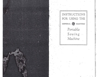 Ge-Portable-naaimachine - Onderhoudshandleiding - Gebruiksaanwijzing - Bedradingsschema - Schema - Bedieningshandleiding - Onderdelenlijst