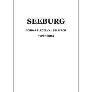 Seeburg TES104 - Instrukcja serwisowa - Instrukcja obsługi - Schemat okablowania - Schemat - Instrukcja obsługi - Lista części